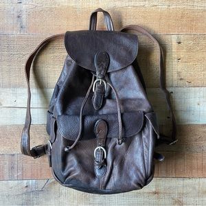 London Fog Leather Backpack